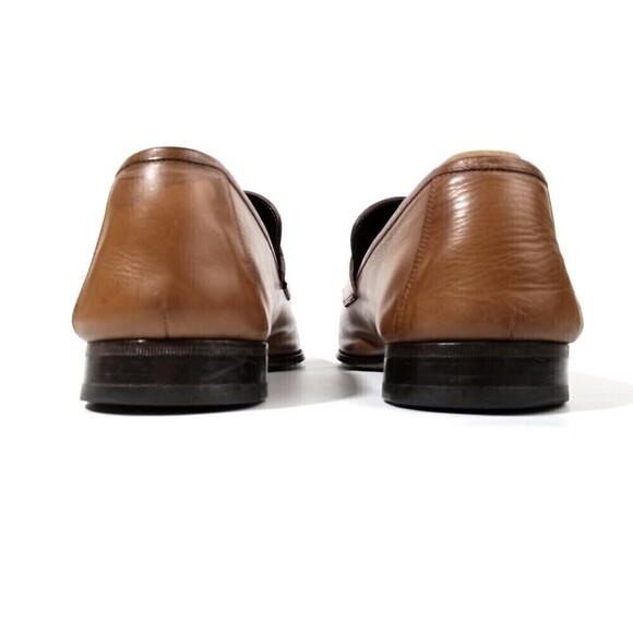 MEZLAN Ginza Calfskin Leather Classic Penny Loafer Dress Shoes Brown Old Money